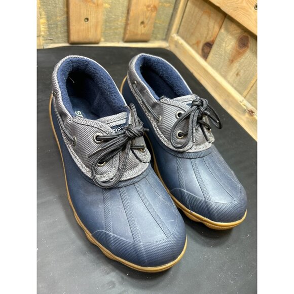 Sperry Womens Syren Sea Waterproof Rubber Duck Boots Blue Size 5.5 - Picture 2 of 7